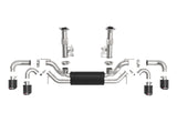 Mach Force-Xp 304 Stainless Steel Cat-Back Exhaust w/ Muffler Carbon (No Npp) Chevrolet Corvette (C8) 20-26 V8-6.2L aFe Power