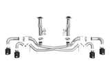 Mach Force-Xp 304 Stainless Steel Cat-Back Exhaust w/o Muffler Black (No Npp) Chevrolet Corvette (C8) 20-26 V8-6.2L aFe Power