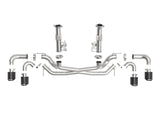 Mach Force-Xp 304 Stainless Steel Cat-Back Exhaust w/o Muffler Carbon (No Npp) Chevrolet Corvette (C8) 20-26 V8-6.2L aFe Power