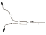 Gemini Xv 3 Inch 304 Stainless Steel Cat-Back Exhaust System w/ Cut-Out Black GM Trucks 14-19 V6-4.3L/V8-5.3L aFe Power
