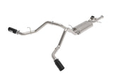 Gemini Xv 3 Inch 304 Stainless Steel Cat-Back Exhaust System w/ Cut-Out Black GM Trucks 09-18 V6-4.3/V8-4.8/5.3L Dual Rear Exit Location aFe Power