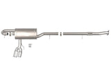 Rebel Series 3 Inch 304 Stainless Steel Cat-Back Exhaust System w/Polished Tip GM Colorado/Canyon 23-26 L4-2.7L (t) aFe Power