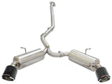 Takeda 2-1/2 Inch 304 Stainless Steel Cat-Back Exhaust System w/Carbon Fiber Tip Toyota GR86/Fr-S/Brz 13-26 H4-2.0L/2.4L aFe Power