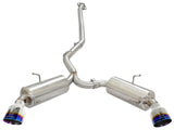 Takeda 2-1/2 Inch 304 Stainless Steel Cat-Back Exhaust System w/Blue Flame Tip Toyota GR86/Fr-S/Brz 13-26 H4-2.0L/2.4L aFe Power