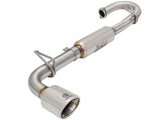Takeda 2-1/4 to 2-1/2 Inch Stainless Steel Axle-Back Exhaust Sys w/Polished Tip Scion tC 11-16 L4-2.5L aFe Power