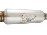 Takeda 2-1/4 to 2-1/2 Inch Stainless Steel Axle-Back Exhaust Sys w/Polished Tip Scion tC 11-16 L4-2.5L aFe Power