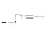 Mach Force-Xp 2-1/2 Inch 304 Stainless Steel Cat-Back Exhaust System w/Black Tip Toyota 4Runner 10-24 V6-4.0L aFe Power