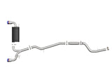 Takeda 3 Inch to 2-1/2 Inch 304 Stainless Steel Cat-Back Exhaust System w/ Blue Tip Toyota Gr Supra (A90) 20-26 L6-3.0L (t) aFe Power