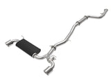 Takeda 3 Inch to 2-1/2 Inch 304 Stainless Steel Cat-Back Exhaust System w/Polish Tip Toyota Gr Supra (A90) 20-26 L6-3.0L (t) aFe Power