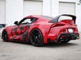 Takeda 3-1/2 Inch 304 Stainless Steel Cat-Back Exhaust System w/ Brushed Tip Toyota Gr Supra (A90) 20-26 L6-3.0L (t) aFe Power