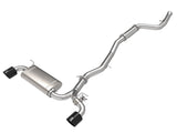 Takeda 3 Inch to 2-1/2 Inch 304 Stainless Steel Cat-Back Exhaust System w/ Black Tip Toyota Gr Supra (A90) 21-24 L4-2.0L (t) aFe Power