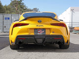 Takeda 3 Inch to 2-1/2 Inch 304 Stainless Steel Cat-Back Exhaust System w/ Blue Tip Toyota Gr Supra (A90) 21-24 L4-2.0L (t) aFe Power