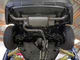 Takeda 2-1/4 Inch to 2-1/2 Inch 304 Stainless Steel Cat-Back Exhaust w/ Black Tip Toyota RAV4 19-24 L4-2.5L aFe Power