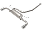 Takeda 2-1/4 Inch to 2-1/2 Inch 304 Stainless Steel Cat-Back Exhaust w/ Polished Tip Toyota RAV4 19-24 L4-2.5L aFe Power