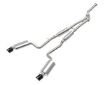 Takeda 3 Inch to 2-1/2 Inch 304 Stainless Steel Cat-Back Exhaust System w/ Black Tip Lexus IS200t 16-17/IS300 18-23 L4-2.0L (t) aFe Power