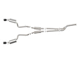 Takeda 3 Inch to 2-1/2 Inch 304 Stainless Steel Cat-Back Exhaust System w/ Black Tip Lexus IS200t 16-17/IS300 18-23 L4-2.0L (t) aFe Power