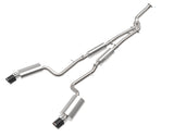 Takeda 3 Inch to 2-1/2 Inch 304 Stainless Steel Cat-Back Exhaust System Carbon Fiber Lexus IS200t 16-17/IS300 18-23 L4-2.0L (t) aFe Power