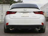 Takeda 3 Inch to 2-1/2 Inch 304 Stainless Steel Cat-Back Exhaust System Carbon Fiber Lexus IS200t 16-17/IS300 18-23 L4-2.0L (t) aFe Power