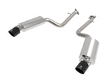 Takeda 2-1/2 Inch 304 Stainless Steel Axle-Back Exhaust System w/ Black Tip Lexus IS350 14-23 V6-3.5L aFe Power