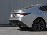 Takeda 2-1/2 Inch 304 Stainless Steel Axle-Back Exhaust System w/ Black Tip Lexus IS350 14-23 V6-3.5L aFe Power