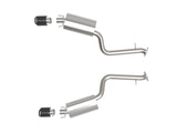 Takeda 2-1/2 Inch 304 Stainless Steel Axle-Back Exhaust System Carbon Fiber Lexus IS350 14-23 V6-3.5L aFe Power