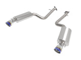 Takeda 2-1/2 Inch 304 Stainless Steel Axle-Back Exhaust System w/ Blue Tip Lexus IS350 14-23 V6-3.5L aFe Power
