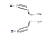 Takeda 2-1/2 Inch 304 Stainless Steel Axle-Back Exhaust System w/ Blue Tip Lexus IS350 14-23 V6-3.5L aFe Power