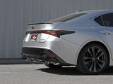 Takeda 2-1/2 Inch 304 Stainless Steel Axle-Back Exhaust System w/ Blue Tip Lexus IS350 14-23 V6-3.5L aFe Power