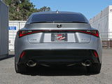 Takeda 2-1/2 Inch 304 Stainless Steel Axle-Back Exhaust System w/ Blue Tip Lexus IS350 14-23 V6-3.5L aFe Power
