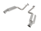 Takeda 2-1/2 Inch 304 Stainless Steel Axle-Back Exhaust System w/Polish Tip Lexus IS350 14-23 V6-3.5L aFe Power
