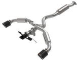 Gemini Xv 3 to 2-1/2 Inch 304 Stainless Steel Cat-Back Exhaust w/ Cut-Out Carbon Toyota Gr Corolla 23-26 L3-1.6L (t) aFe Power
