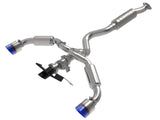 Gemini Xv 3 Inch to 2-1/2 Inch 304 Stainless Steel Cat-Back Exhaust w/ Cut-Out Blue Toyota Gr Corolla 23-26 L3-1.6L (t) aFe Power