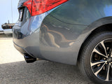 Takeda 2-1/2 Inch 304 Stainless Steel Axle-Back Exhaust System w/ Black Tip Toyota Corolla 14-19 L4-1.8L aFe Power
