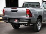 Vulcan Series 3 Inch Stainless Steel Rear-Side Exit Exhaust System Black Toyota Hilux 15-26 L4-2.4/2.8L (td) aFe Power