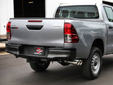 Vulcan Series 3 Inch Stainless Steel Rear-Side Exit Exhaust System Polished Toyota Hilux 15-26 L4-2.4/2.8L (td) aFe Power