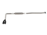 Rebel Series 3 Inch 304 Stainless Steel Middle-Side Exit Exhaust System Black Tips Toyota Hilux 15-26 L4-2.4/2.8L (td) aFe Power
