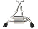 Takeda 2-1/2 Inch 304 Stainless Steel Cat-Back Exhaust System w/ Black Tips Infiniti G37 08-13/Q60 14-15 V6-3.7L (VQ37VHR) aFe Power