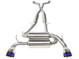Takeda 2-1/2 Inch 304 Stainless Steel Cat-Back Exhaust System w/ Blue Flame Tips Infiniti G37 08-13/Q60 14-15 V6-3.7L (VQ37VHR) aFe Power
