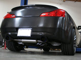Takeda 2-1/2 Inch 304 Stainless Steel Cat-Back Exhaust System w/ Blue Flame Tips Infiniti G37 08-13/Q60 14-15 V6-3.7L (VQ37VHR) aFe Power