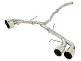 Takeda 3 Inch to 2-1/2 Inch 304 Stainless Steel Cat-Back Exhaust System w/Polish Tip Nissan GT-R (R35) 09-24 V6-3.8L (tt) aFe Power