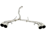 Takeda 3 Inch to 2-1/2 Inch 304 Stainless Steel Cat-Back Exhaust System w/Polish Tip Nissan GT-R (R35) 09-24 V6-3.8L (tt) aFe Power