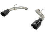 Takeda 2-1/2 Inch 304 Stainless Steel Axle-Back Exhaust System w/ Black Tips Infiniti Q50 16-24 V6-3.0L (tt) aFe Power