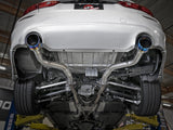 Takeda 2-1/2 Inch 304 Stainless Steel Axle-Back Exhaust System w/Blue Flame Tips Infiniti Q50 16-24 V6-3.0L (tt) aFe Power