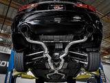 Takeda 2-1/2 Inch 304 Stainless Steel Cat-Back Exhaust System w/ Black Tips Infiniti Q50 16-24 V6-3.0L (tt) aFe Power