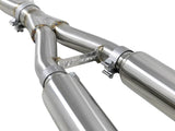 Takeda 2-1/2 Inch 304 Stainless Steel Cat-Back Exhaust System w/ Carbon Fiber Tips Infiniti Q50 16-24 V6-3.0L (tt) aFe Power