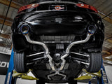 Takeda 2-1/2 Inch 304 Stainless Steel Cat-Back Exhaust System w/ Blue Flame Tips Infiniti Q50 16-24 V6-3.0L (tt) aFe Power