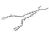 Takeda 2-1/2 Inch 304 Stainless Steel Cat-Back Exhaust System w/ Polished Tips Infiniti Q50 16-24 V6-3.0L (tt) aFe Power