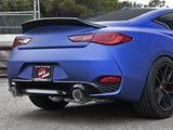 Takeda 2-1/2 Inch 304 Stainless Steel Axle-Back Exhaust System w/ Carbon Fiber Tip Infiniti Q60 17-22 V6-3.0L (tt) aFe Power