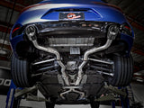 Takeda 2-1/2 Inch 304 Stainless Steel Cat-Back Exhaust System w/ Carbon Fiber Tips Infiniti Q60 17-22 V6-3.0L (tt) aFe Power