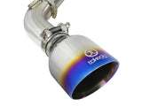 Takeda 2-1/2 Inch 304 Stainless Steel Cat-Back Exhaust System w/ Blue Flame Tips Infiniti Q60 17-22 V6-3.0L (tt) aFe Power